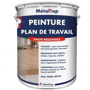 Peinture Plan De Travail - Pot 1 l - 7023 - Gris b&eacute;ton Metaltop