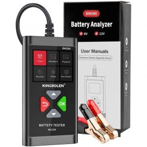 BM580 Testeur batterie voiture 12 v, 100-2000 cca Analyseur de Testeur et d&eacute;tecteur de tension d'alternateur de voiture Moto atv suv Testeur de