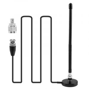 Antenne AéRienne cb 27MHz Fouet Souple Base MagnéTique bnc PL259 Connecteur pour Cobra