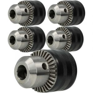 Kress - 5x Mandrin à couronne dentée 1,5 - 13mm - 13mm (1/2') x 20 compatible avec universel Würth, Ryobi, Panasonic visseuse, perceuses à percussion