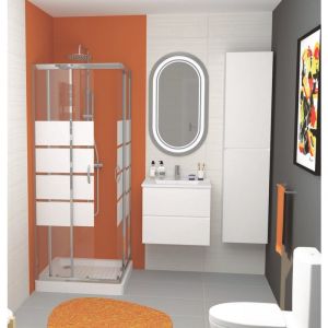 Ondee - zen - Miroir r&eacute;tro-&eacute;clairant signy - Argent - 57x80cm - Verre - Contours sabl&eacute;s