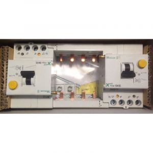 PBSM-634/03-F - 266979 - Lot de 2 Blocs Differentiels 63A - 300mA - 4poles - Moeller