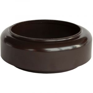 Raccord tuyau de descente &agrave; l'&eacute;vacuation, accessoires en pvc tuyau de descente, montage simple par embo&icirc;tement, Made in Germany - 100mm brun fonc&eacute;