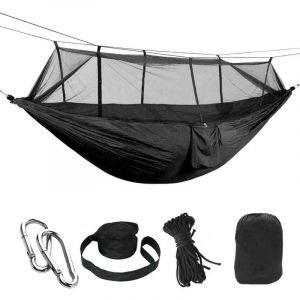 Hamac moustiquaire ext&eacute;rieur anti - moustique Camping hamac avec moustiquaire parachute tissu cryptographique maille nylon hamac