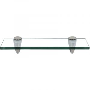 Randaco &Eacute;tag&egrave;re murale Verre,Tablette en verre de salle de bain 30 x 10 cm 8 mm Transparent