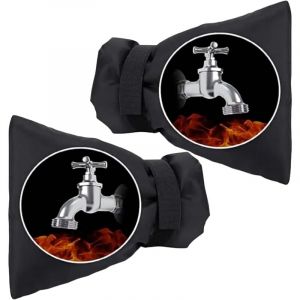 Lot de 2 housses de robinet d'extérieur, protection hivernale pour robinet, housse antigel pour robinet étanche, protection hivernale pour robinet,