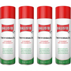 Spray d'huile universelle BALLISTOL, 400 ml, 4 pi&egrave;ces