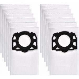 12 Sacs Aspirateur pour Karcher WD4 WD5 WD6 Premium, adapté pour Karcher MV4, MV5, MV6 aspirateur eau et poussière 2.863-006.0,