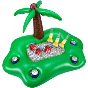 Bouee Piscine,Bar Flottant Pour Piscine,Bar Gonflable Piscine,Bar Piscine,955555CM Porte Gobelet Gonflable Cocotier gonflable à l'eau