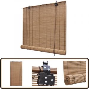 Vidaxl - Store roulant Bambou Marron 80x160 cm - Stores Vénitiens - Rideaux En Bambou - Décoration Intérieure - Habillage De Fenêtre - Intimité