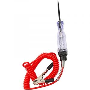 Testeur de fusibles de Voiture - Testeur de Circuit de Voiture 6-24V DC avec Voyant Lumineux,Testeur de Circuit LED num&eacute;rique avec sonde Pointue,