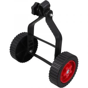 Roue de Support pour D&eacute;broussailleuse Accessoire de Tondeuse &agrave; Gazon avec Fixations Souple Installation Rapide et Design Compact pour Trimmers