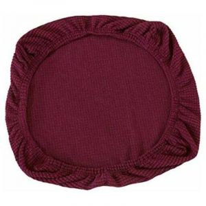 2 pi&egrave;ces Housses de chaise &eacute;lastiques en &eacute;lasthanne - Lavables - Pour chaises de bureau, salle &agrave; manger, bar, d&eacute;coration de f&ecirc;te de mariage (violet
