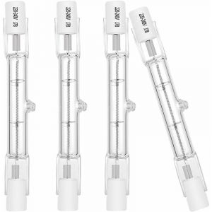 Ampoule halog&egrave;ne R7S 78mm 120W 230V 1600lm blanc chaud 2700K T3 Ampoule de type J pour le travail, la s&eacute;curit&eacute;, les lumi&egrave;res de paysage, les