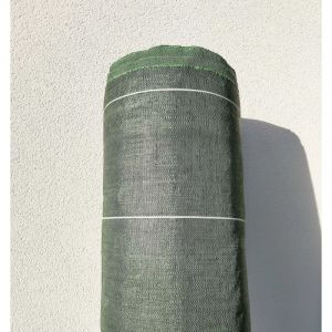 Zenlys - 130g/m2 Toile Bache de paillage Vert tissée Anti-Mauvaises Herbes Largeur 1,28m Longueur 15m