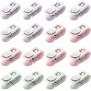 Jalleria - Clip Housse de Couette, 30 pi&egrave;ces Clips de Housse de Couette en Plastique Pince Housse de Couette Antid&eacute;rapant Attache Couette pour