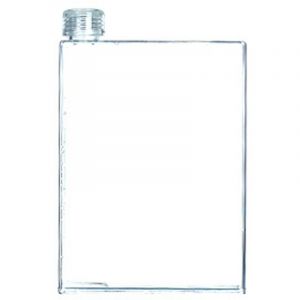 Bouteille d'eau plate, &eacute;l&eacute;gante et portable, sans BPA. Cette bouteille plate est con&ccedil;ue pour se glisser facilement dans votre sac.