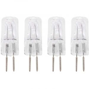 4 Pi&egrave;ces Ampoule Halog&egrave;ne G5 35W 220V Blanc Chaud 3 Broches Puissance Bi-Pin
