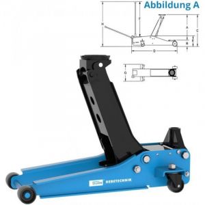 Güde - Cric rouleur 2,5 tonnes grh 2,5/510 l
