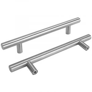 Lot de 15 Poignee de Meuble Cuisine 128mm Poignee Porte Cuisine -LS201BSS128 Poign&eacute;e Cuisine Poign&eacute;e Placard Cuisine en Acier Inoxydable et Nickel