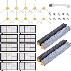KZQ - Kit Pièces accessoires pour Aspirateur iRobot Roomba Serie 800 900 850 860 861 865 866 870 871 875 876 880 886 890 891 895 896 960 965 966 970