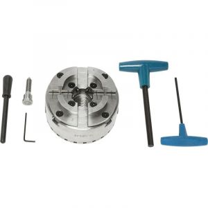 Mandrin 4 mors autocentrant 125 mm pour tour a bois Fervi 0425/125