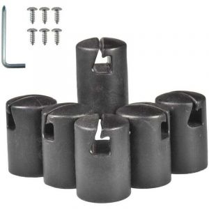 Bouchons de Tube de Trampoline &ndash; Embouts &eacute;pais et durables pour poteaux de Trampoline , Protection de Remplacement pour syst&egrave;me d'anneaux sup&eacute;rieurs