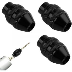 Largeight - 3 Pièces Mandrin pour Dremel, changement rapide 1/32-1/8 sans clé pour outils rotatifs multi-usages Dremel 4000, 3000, 8200, 800 et Plus,