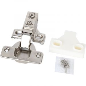 Angle D'ouverture 90-105&deg; Charni&egrave;re D'angle D'armoire Hydraulique Int&eacute;gr&eacute;e &agrave; Bras Court 35 Mm &agrave; Recouvrement Int&eacute;gral Charni&egrave;re de Tuyau