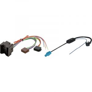 Kit cables compatible avec autoradio et antenne compatible avec Opel Seat Skoda VW