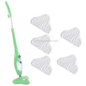 5 tampons de rechange compatibles avec les nettoyeurs vapeur H2O X5 Steamboy H20 S302 S001 SKG 1500W (tampons en microfibre pour balai vapeur)
