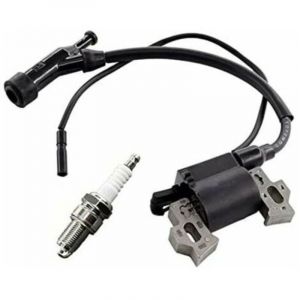 Ensemble comprenant une bobine d'allumage et une bougie d'allumage pour le groupe &eacute;lectrog&egrave;ne Berlan BSTE3000 2800 W / 6,5 CV et le Scheppach SG3000.