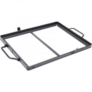 Fonderia Bongiovanni - Cadre en fer pour poêle à griller en fonte en pierre de lave et pierre ollaire choisir la taille : 40x30 cm