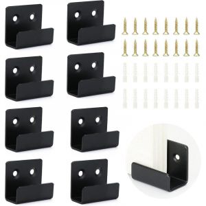 8 Pi&egrave;ces Crochets Robustes Carreaux de Acier Inoxydable, Crochet Mural Robuste avec vis et Tube d'Expansion, Pour Salles de Bains, Cuisines et