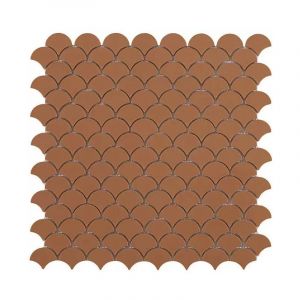 Mosa&iuml;que p&acirc;te de verre SOUL &eacute;caille 3,6x2,9cm - Mosa&iuml;que &Eacute;caille 3,6x2,9 cm Moka Mat - bo&icirc;te de 0.87 m2 - Mosa&iuml;que &Eacute;caille 3,6x2,9 cm Moka Mat - bo&icirc;t