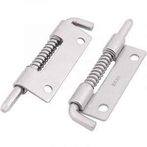 2PCS Loquet A Ressort Targette A Ressort Verrou de Porte Serrure Pour Meuble Portail Garage acier inox 304