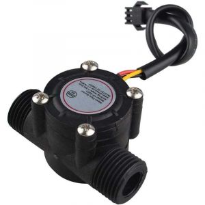 Débitmètre/capteur de débit d'eau YF-S201 1-30 L/min Contrôle du débit d'eau Interrupteur de débit d'eau Compteur de débit