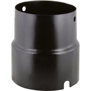 Réduction de tuyau émaillé noir mat 13/12 pour poêle de salon