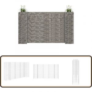Vidaxl - Jardini&egrave;re &agrave; gabion en h Fil d'acier 260x40x150 cm - Jardin - Bordure Jardin - Jardini&egrave;re Ext&eacute;rieure - Gabion - D&eacute;coration Ext&eacute;rieur