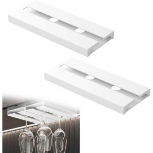 2 Pi&egrave;ces Porte Verres &agrave; Pied, Support Verre a Pied Suspendu, Porte Verres &agrave; Vin Suspendre, Porte Verre &agrave; Vin, Support &agrave; Verre &agrave; Vin Suspendu, pour