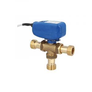 MUT - Vanne &agrave; bille &eacute;lectrique tmo 3 voies, commande spst 230 v, dn 15(1/2') ag