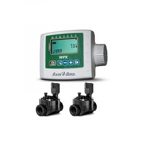 Rain Bird - Programmateur d'irrigation autonome WPX2 + 2 &Eacute;lectrovannes d'arrosage100HV 9V 1''