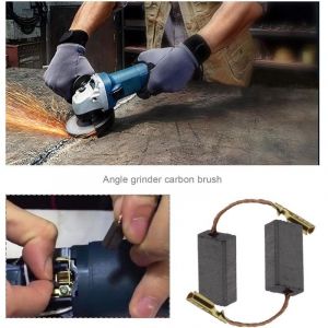 20pcs Balais de Charbon pour Meuleuse d'angle Compatible avec Bosch Pi&egrave;ce de Rechange pour Outil &Eacute;lectrique de R&eacute;paration de Remplacement 15x8x5mm