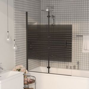 Doc&et&sup2; - Cabine de douche pliable esg Parois Cabine pour salle de bain 100x140 cm Noir 21815