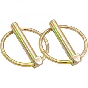 CCYKXA 4 Pièces Goupilles Clips, Goupille De Lynch Avec Anneau, Assortiment De Goupilles Clips Rond Sécurité, Goupille De Lynch Pour Remorque