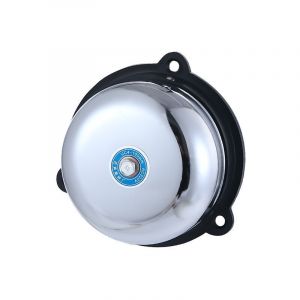 Sonnette &eacute;lectrique en acier inoxydable de 4 pouces, type &eacute;lectrique &agrave; sonnerie interne anti-&eacute;tincelles 220V 10W, pour signaux sonores et alarmes