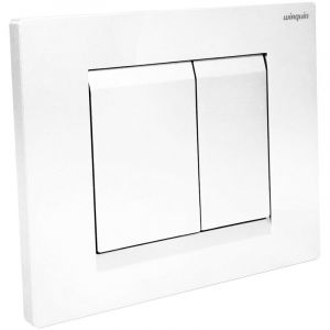 Wirquin Pro - wirquin Plaque de commande wc suspendu 3/6L chron blanc brillant