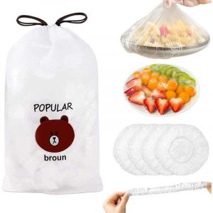 Film Alimentaire Reutilisable ，200 Pi&egrave;ces Sac de Conservation Alimentaire - Charlotte Alimentaire Reutilisable，Couvercle Tissus Alimentaire - Couvre