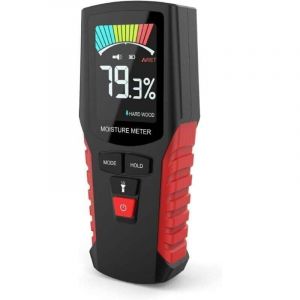 Humidim&egrave;tre pour bois - Testeur d'humidit&eacute; pour bois de chauffage, mur, sol, mat&eacute;riaux de construction - Mesure de l'humidit&eacute; du bois