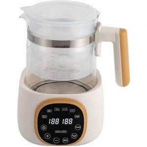 Chauffe-biberon bébé bouilloire avec réglage de la température 72 heures Thermostat Préparateur de biberon chauffe-biberon pour bébé thé café 1.3 l